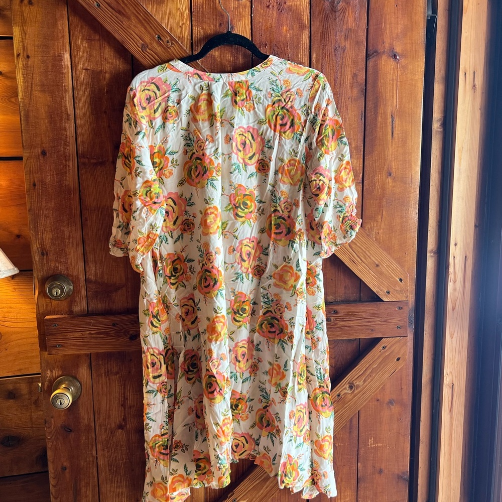 Matilda Jane Floral Dress with Pink and Yellow Hues - Picture 7 of 8
